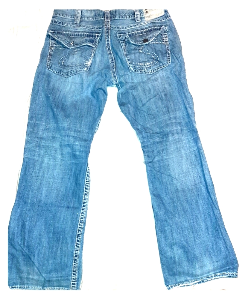 Mens Silver Jean's (Gordie Flap)